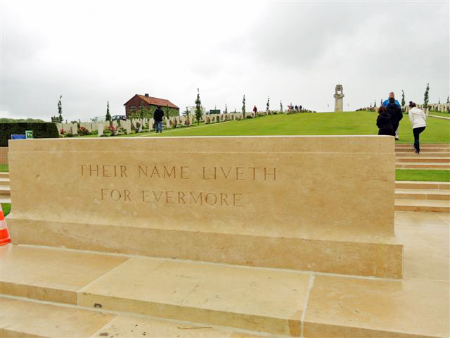 Entry to Villers-Bretonneux War Cemetery, France -from Robyn Noden