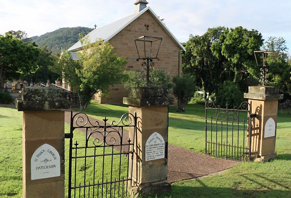 St Paul's Church of England/Anglican Church, Paterson, NSW (from: churchesaustralia.org)